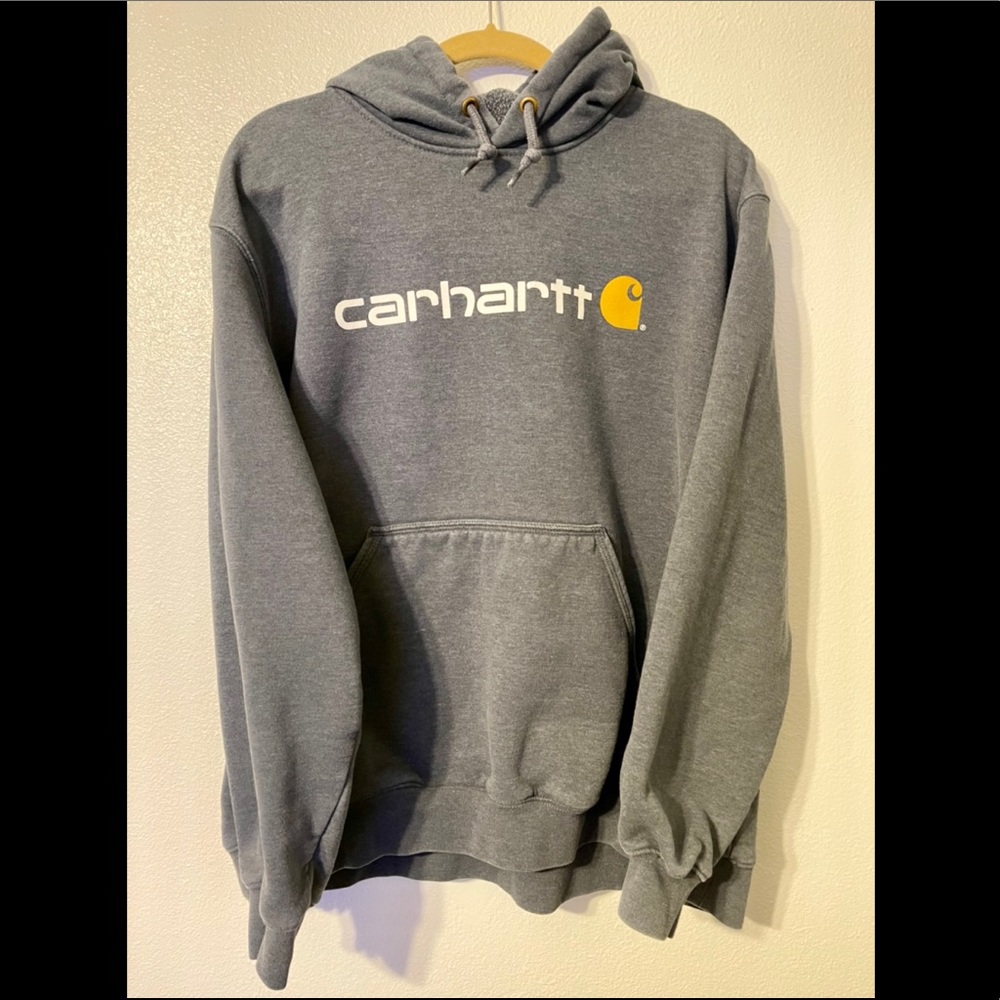 Carhartt Hoodie Sweatshirt Grey XL